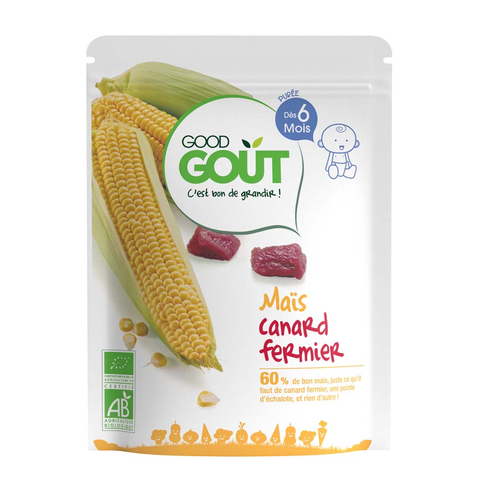 GOOD GOUT BIO Kukuřice s kachním masem 3x190 g