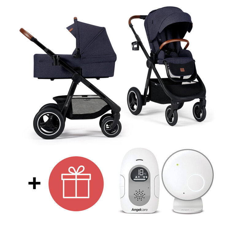 KINDERKRAFT Kočárek Everyday 2v1 Denim + ANGELCARE AC110 Audio chůvička ZDARMA