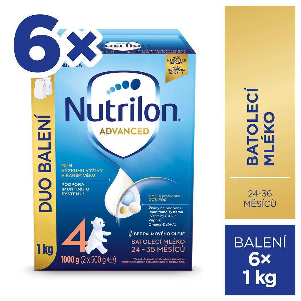 Nutrilon 4 Advanced DUO balení 6 x 1 kg