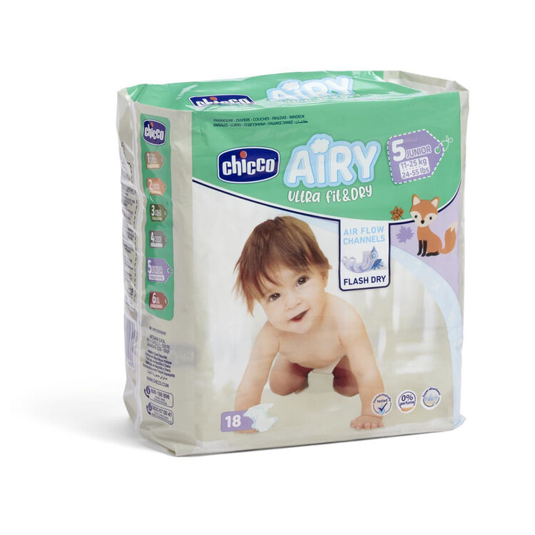 CHICCO Airy 5 Junior 11-25 kg 18 ks