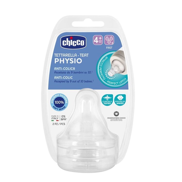 Chicco dudlík na láhev Perfect 5/Well Being fyziologický rychlý průtok 2 ks V001517