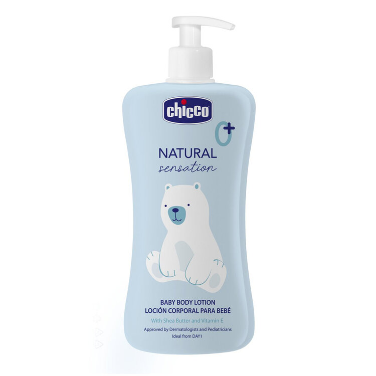 CHICCO Mléko tělové Natural Sensation s bambuckým máslem a vitaminem E 500ml