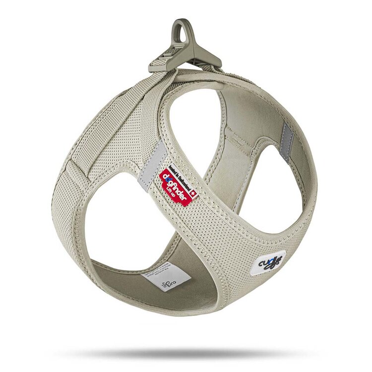 CURLI Postroj pro psy se sponou Air-Mesh Light Tan S