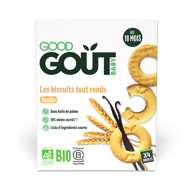 EXP: 27.06.2023 GOOD GOUT BIO Vanilková kolečka 80 g