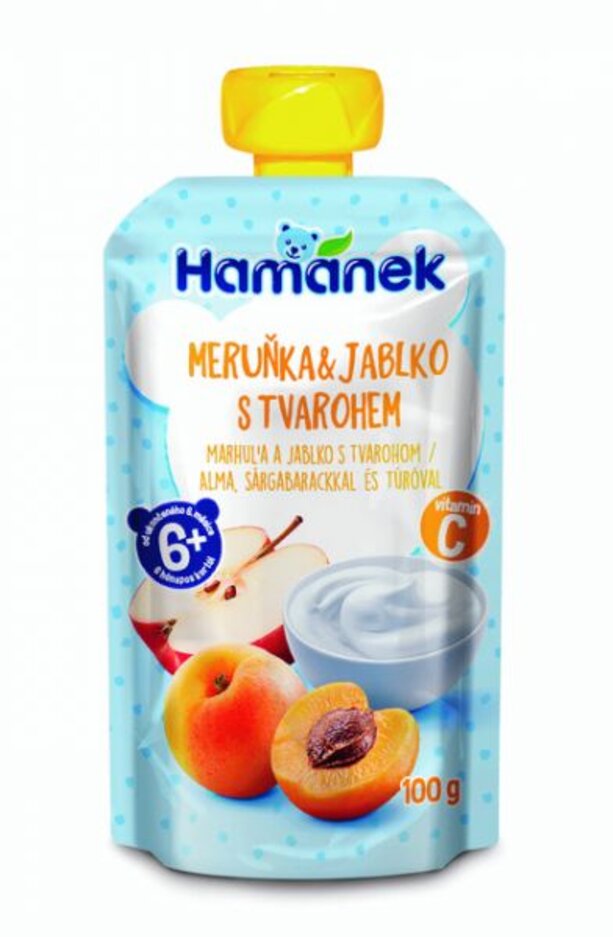 HAMÁNEK Meruňka & jablko s tvarohem 100 g