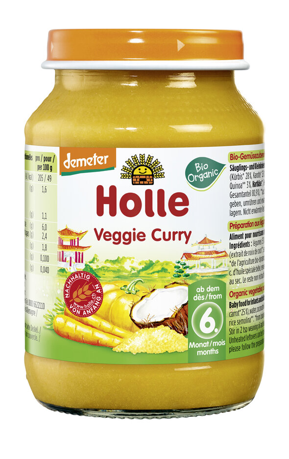 HOLLE Bio Organic Vegetariánské kari (6 m+)