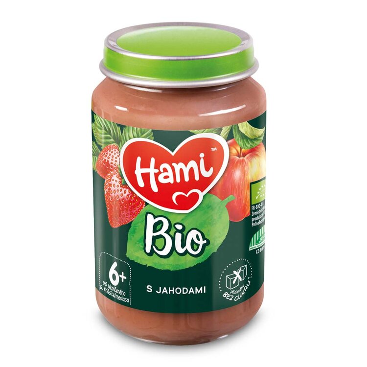 Hami BIO S jahodami 190g