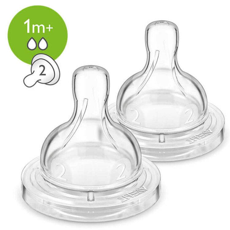 Philips AVENT Dudlík Anti-colic/Classic+ 2 pomalý průtok 1m+