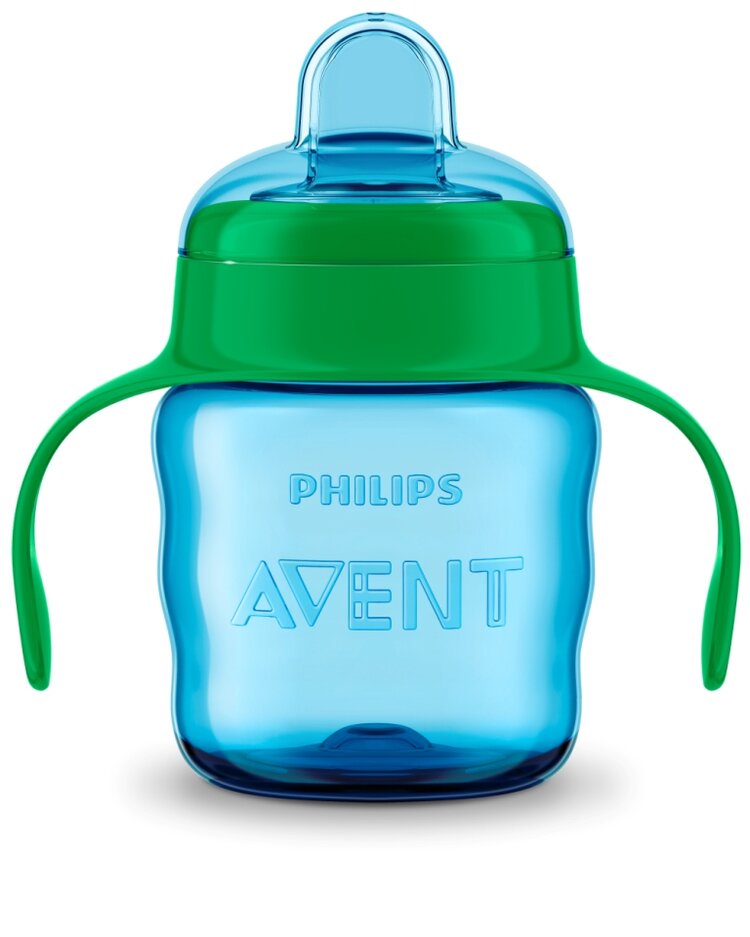 Philips AVENT hrneček pro první doušky Classic 200 ml s držadly Modrý