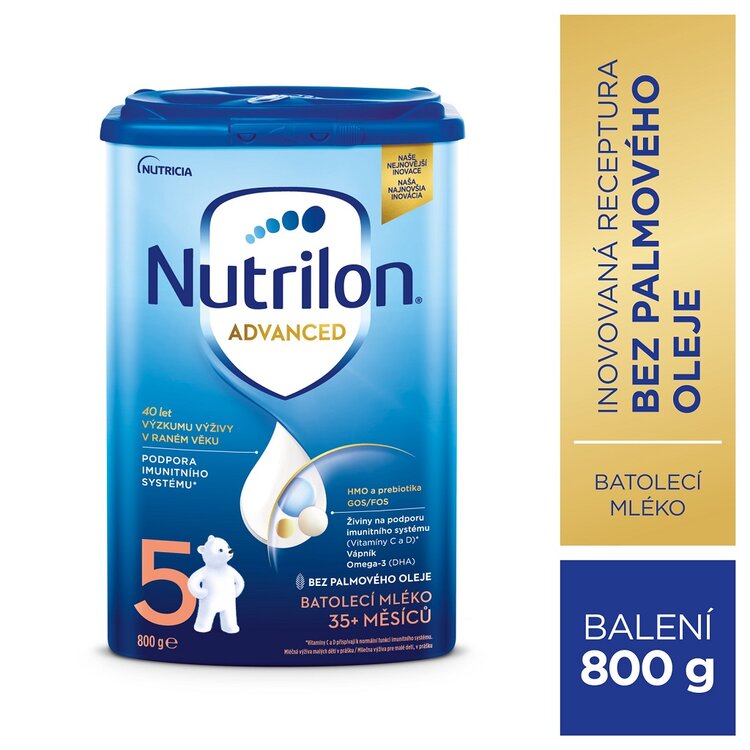 EXP: 13.08.2023 NUTRILON 5 Mléko batolecí 800 g