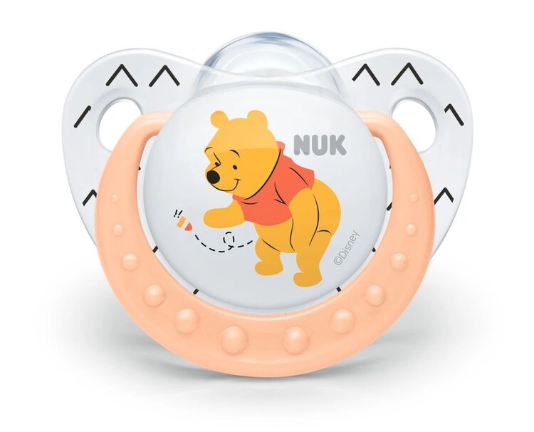 NUK Disney dudlík (silikon) - 6-18 měsíců - oranžový