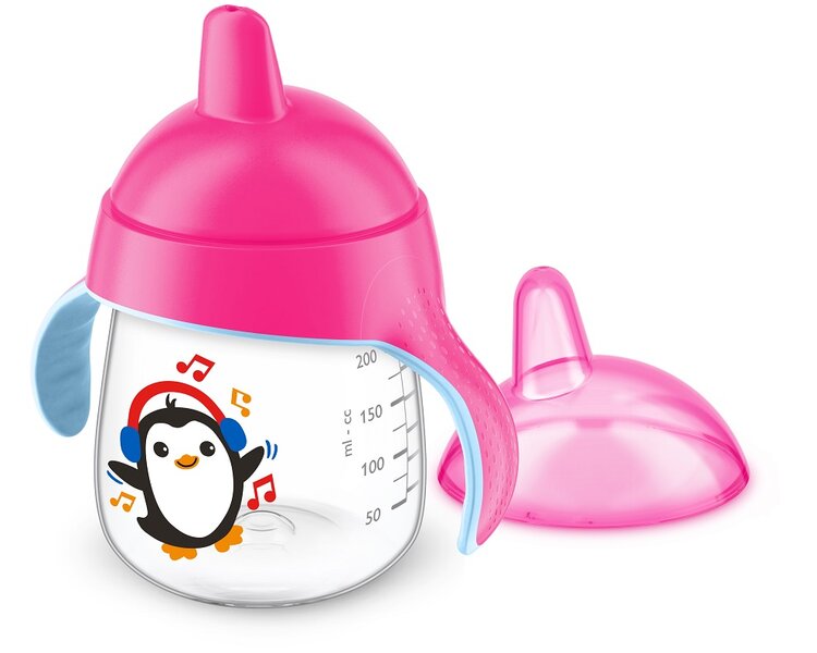 Philips AVENT Hrneček pro první doušky Premium 260 ml růžový