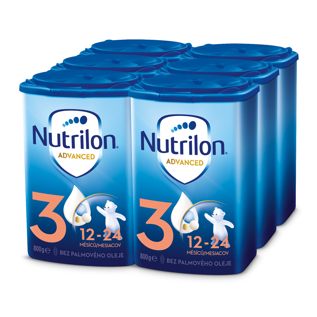 EXP: 19.05.2024 NUTRILON Mléko batolecí 3 Advanced od uk. 12. měsíce 6x 800 g