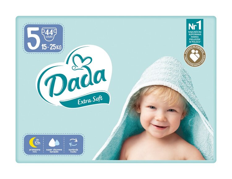 DADA Extra Soft Pleny jednorázové 5 Junior (15-25 kg) 42 ks