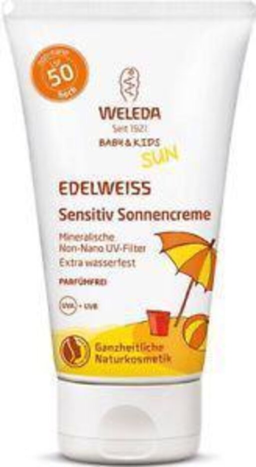 EXP: 31.07.2024 WELEDA Dětský krém na opalování SPF50 sensitive 50 ml