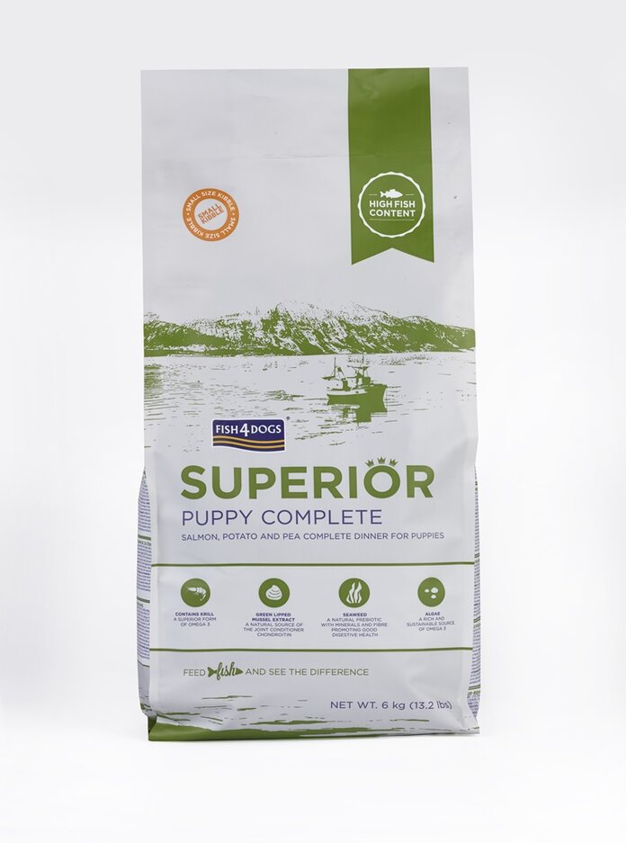 FISH4DOGS Granule malé pro štěňata Superior losos s bramborami 6 kg