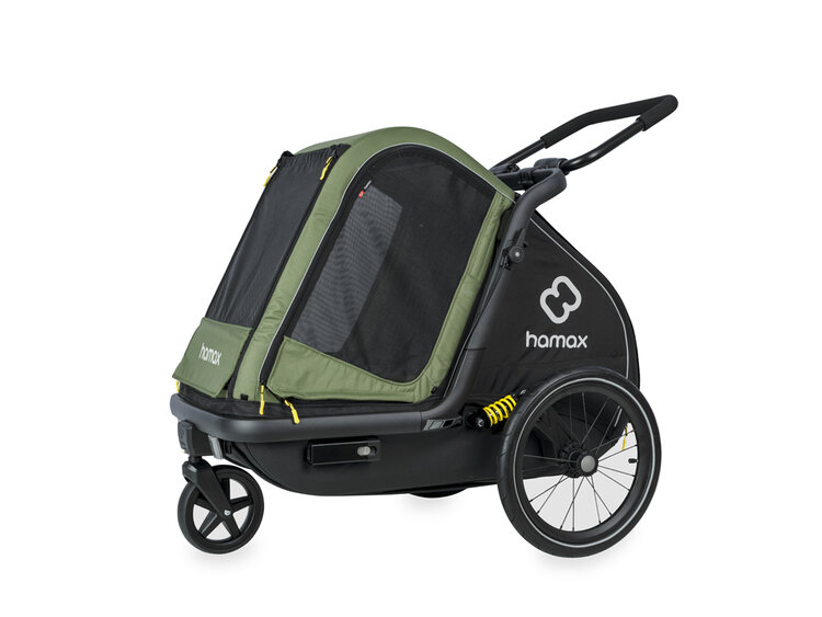 HAMAX Vozík pro psy Pluto Medium green/black