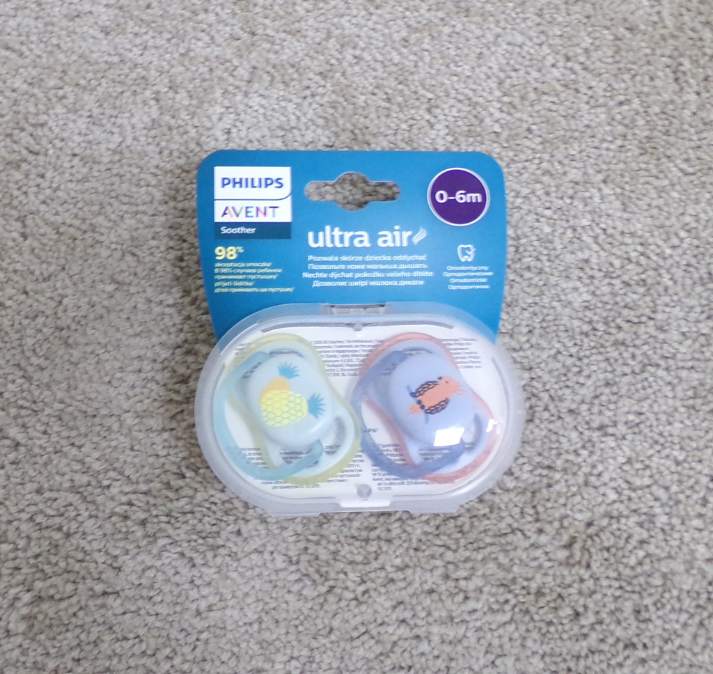 Philips AVENT Šidítko Ultra air Obrázek 0-6m chlapec (papoušek)