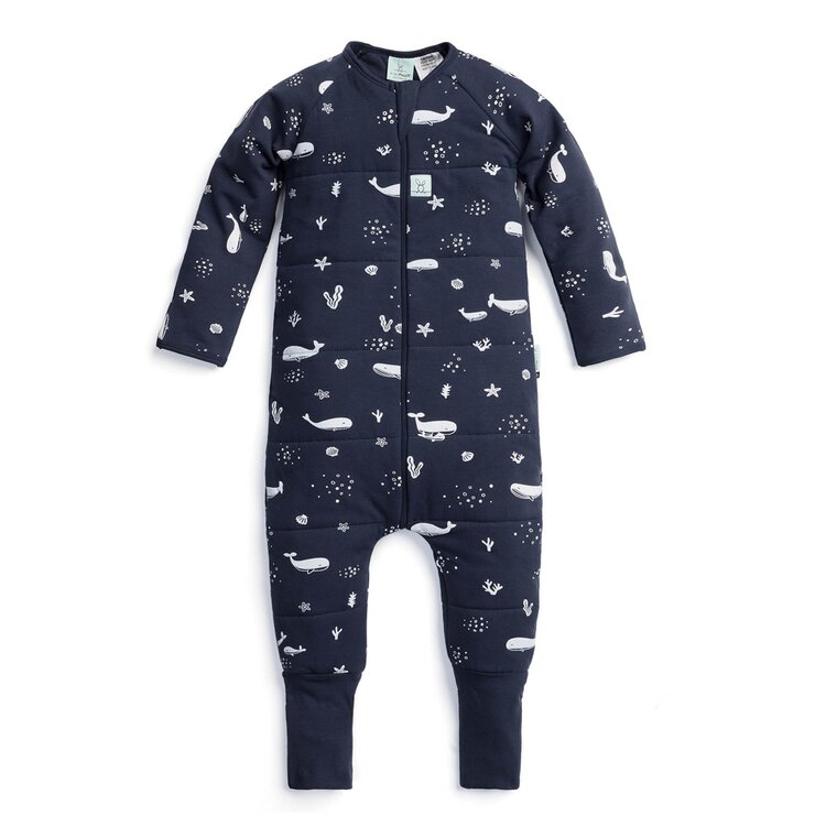 ERGOPOUCH Overal na spaní organická bavlna Onesie Whale 2-3 r