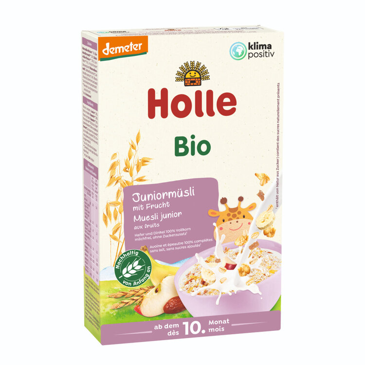 EXP: 11.11.2024 HOLLE Müsli organické junior vícezrnné s ovocem