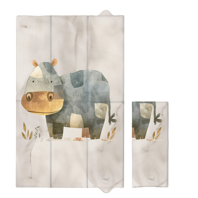 CEBA Podložka přebalovací cestovní (80x50) Basic Cosy Hippo