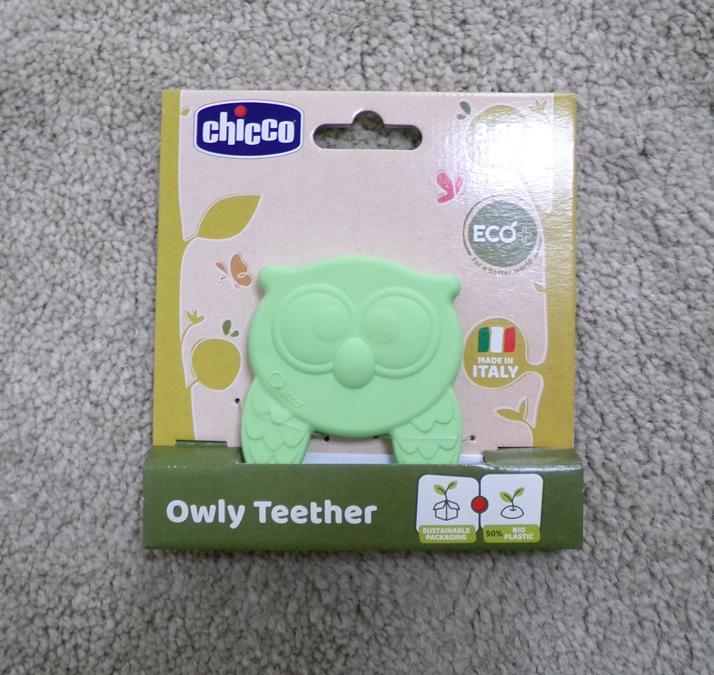 CHICCO Kousátko Eco+ Sova Owly zelená 3m+