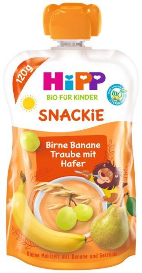 EXP: 05.02.2025 HiPP BIO Sport Hruška-Banán-Bílé hrozno-Oves 120 g