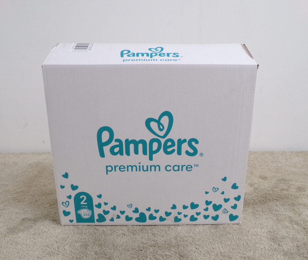 PAMPERS Pleny jednorázové Premium Care vel. 2 (224 ks) 4-8 kg - měsíční balení