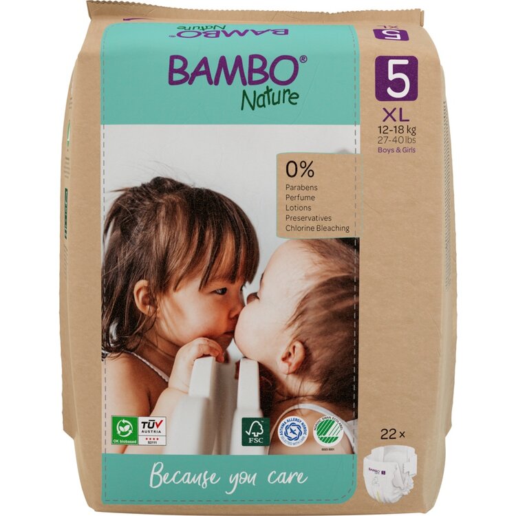 BAMBO Pleny jednorázové Nature vel. 5 (12-18 kg)