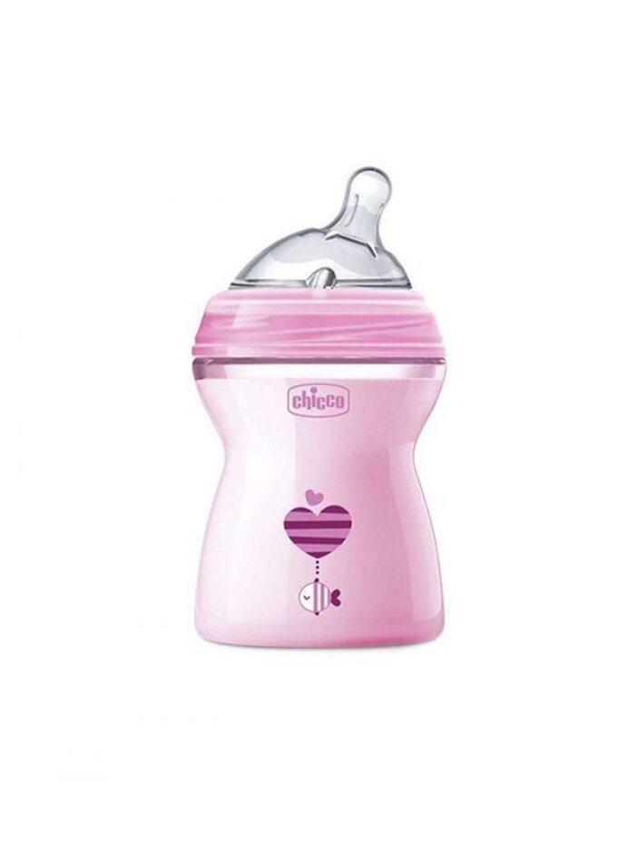 CHICCO Láhev kojenecká Natural Feeling 250 ml dívka 2m+