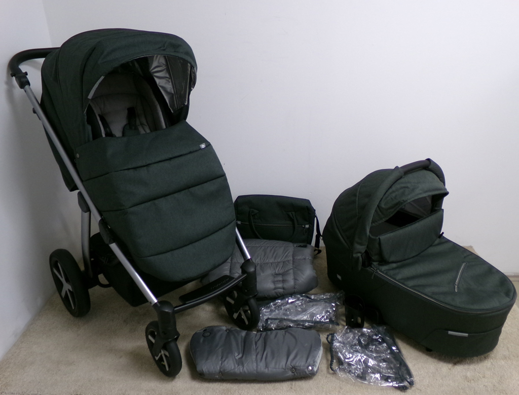 BABY DESIGN Kočárek kombinovaný Husky 17 dark grey 2020