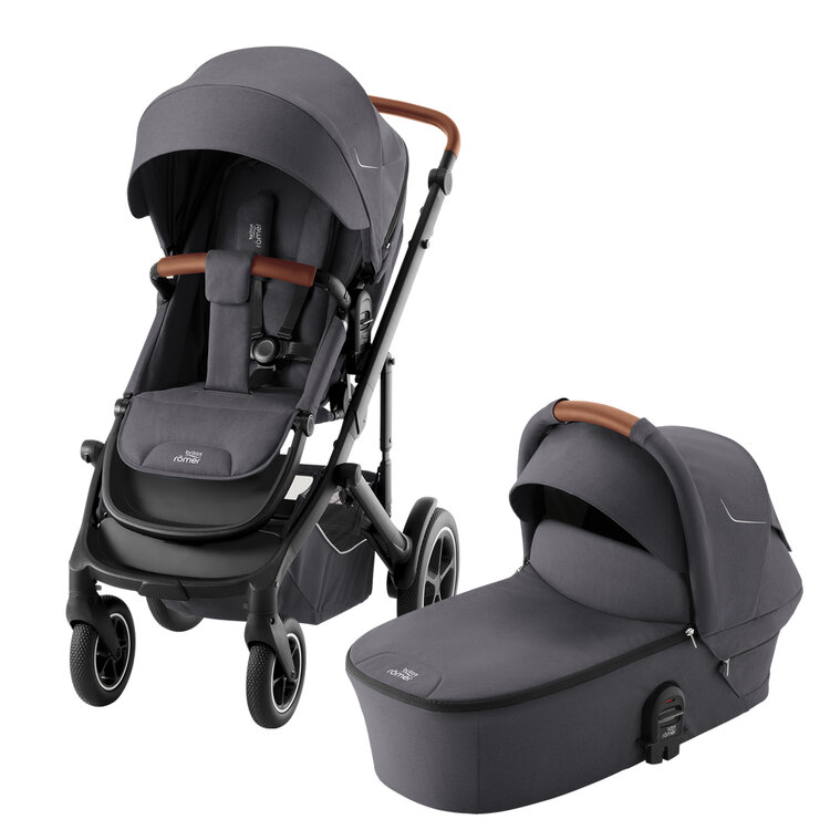 BRITAX RÖMER Set kočárek Smile 5Z + hluboká korba Midnight Grey Diamond collection