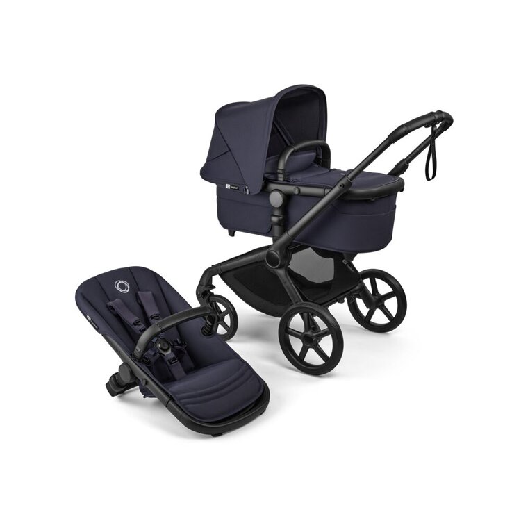 BUGABOO Kočárek kompletní Fox 5 Renew - Black / Deep indigo-Deep indigo